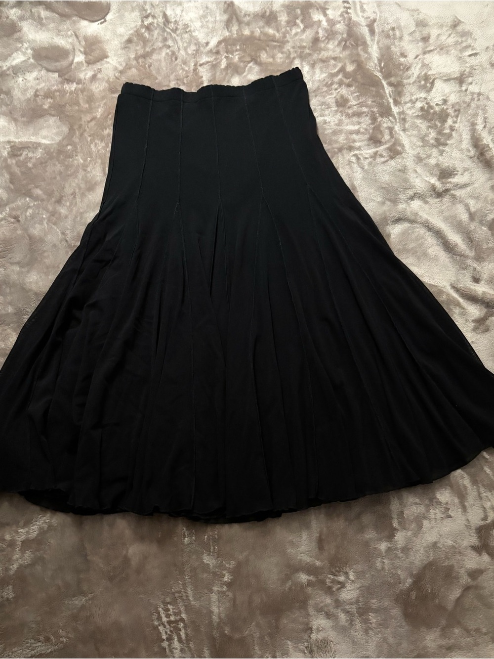 Vintage Elaua Kattau Skirt Women’s Size M Classic Black A-Line Midi Skirt